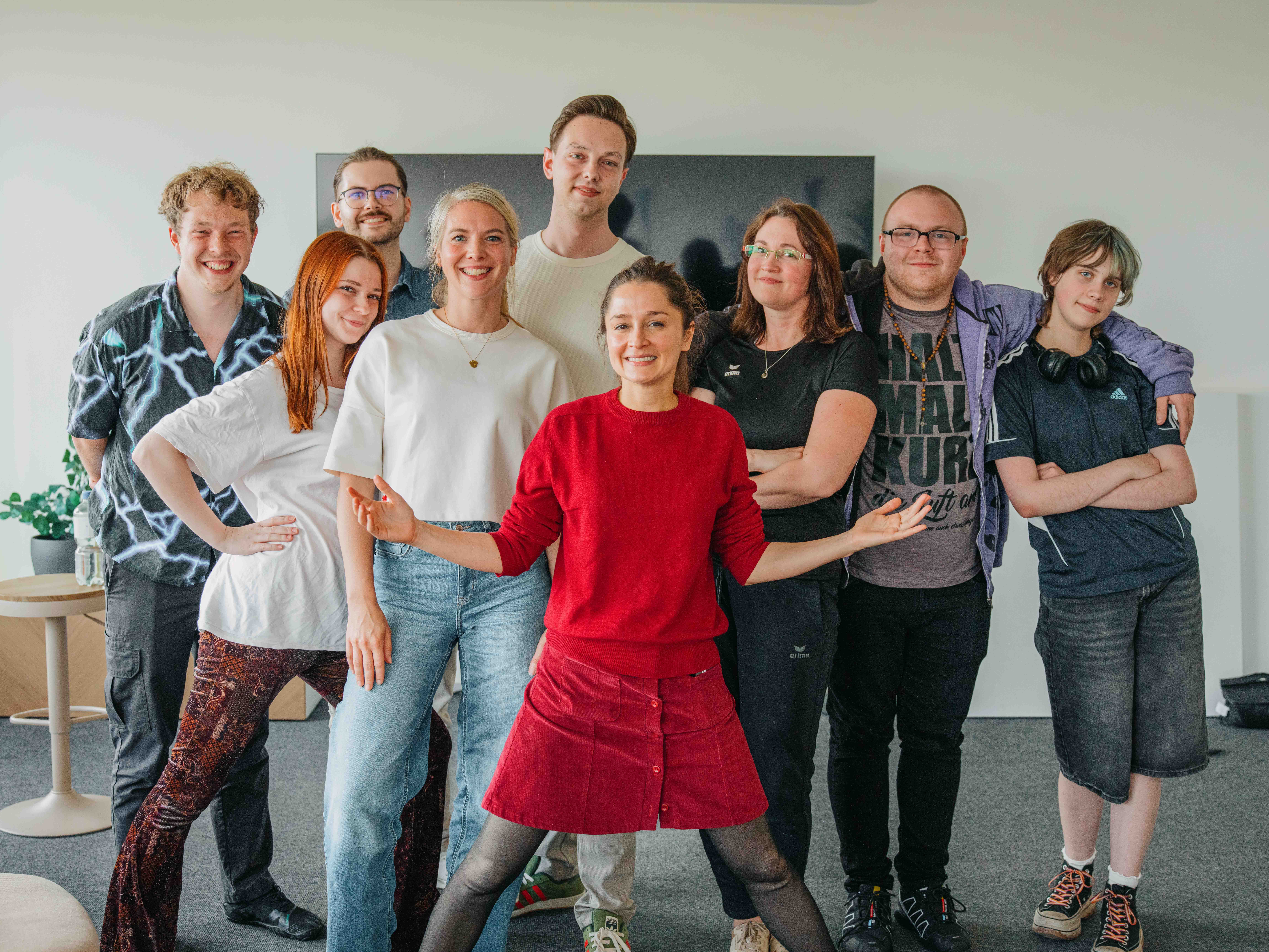 Gruppenfoto mit Max Felder